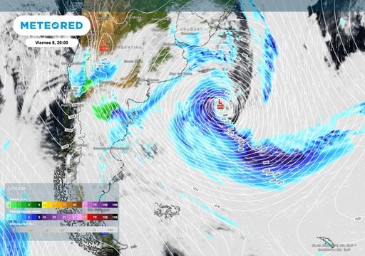 Ciclog&eacute;nesis profunda que afecta al pa&iacute;s tambi&eacute;n golpea a la Patagonia con lluvias, nevadas y r&aacute;fagas de m&aacute;s de 100 km/h