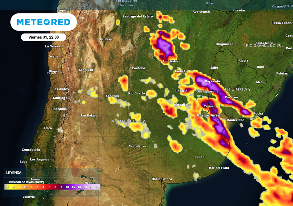 tormentas viernes 31 de julio Tormentas fuertes a severas en la tarde y noche del viernes 31 para el centro-este y NEA-Litoral.