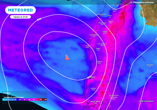 Cicl&oacute;n extratropical impactar&aacute; en Chile centro-sur: pron&oacute;stico para el fin de semana con tormentas el&eacute;ctricas y lluvia