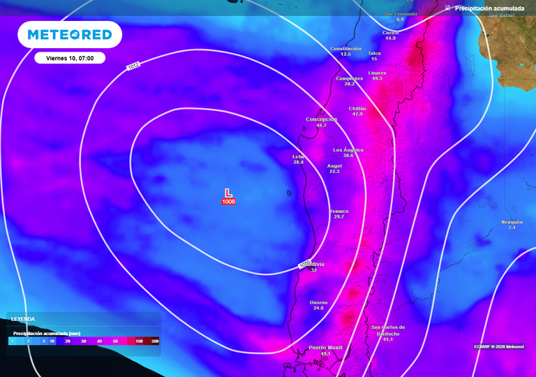 Cicl&oacute;n extratropical impactar&aacute; en Chile centro-sur: pron&oacute;stico para el fin de semana con tormentas el&eacute;ctricas y lluvia
