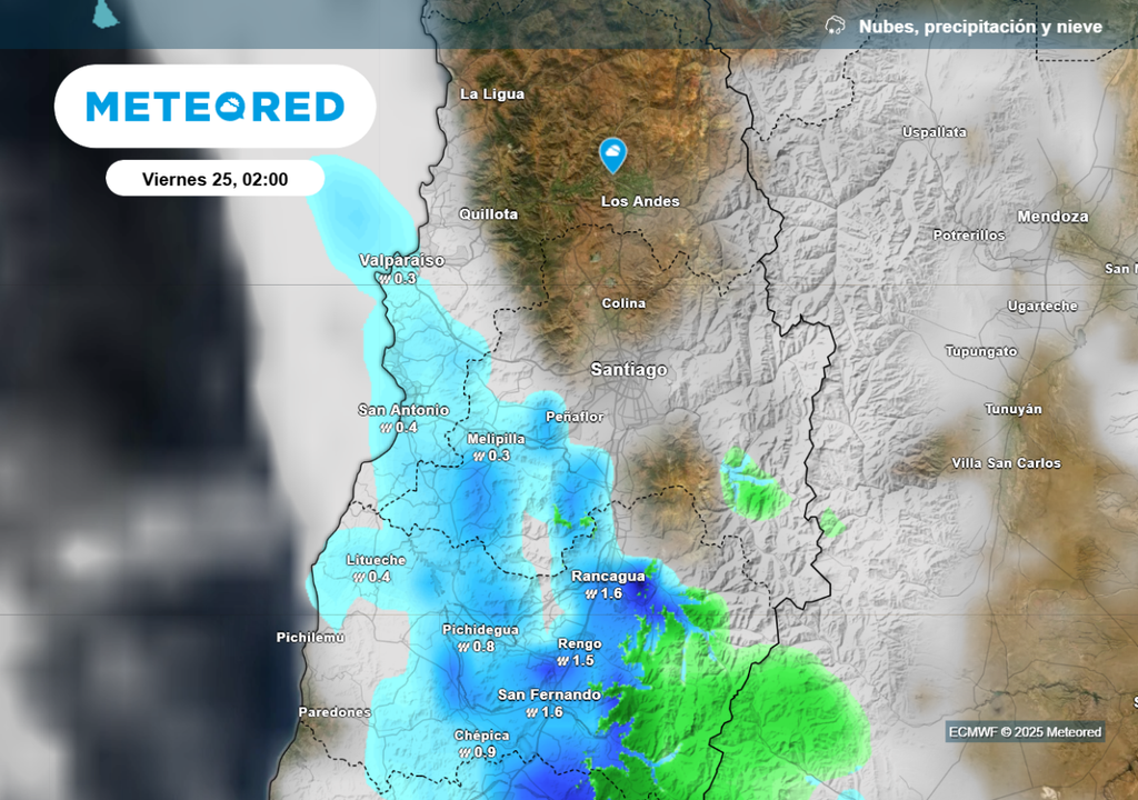 Lluvias previstas ECMWF Lluvias previstas ECMWF