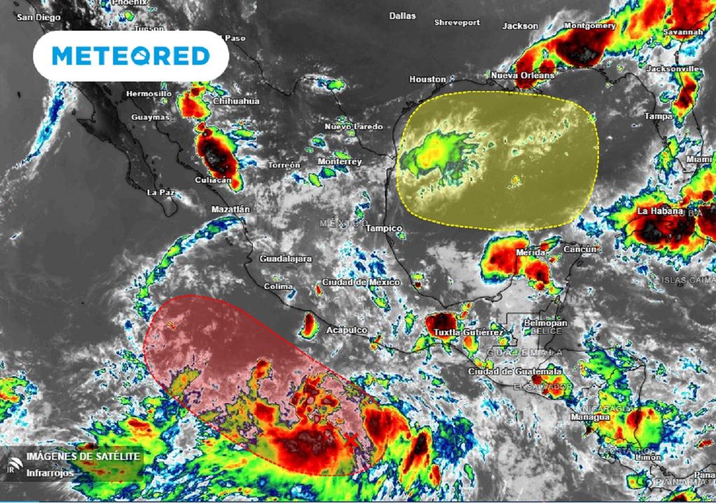 Imagen de satélite en canal infrarrojo IR