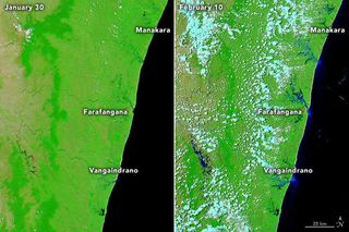 Ciclón tropical Batsirai inundó Madagascar