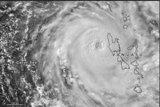 Ciclón tropical Harold “explota” sobre Vanuatu El 6 de abril de 2020,