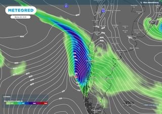Ciclón y río atmosférico se unen para dejar potente temporal 'a la antigua' sobre el sur de Chile a contar de mañana