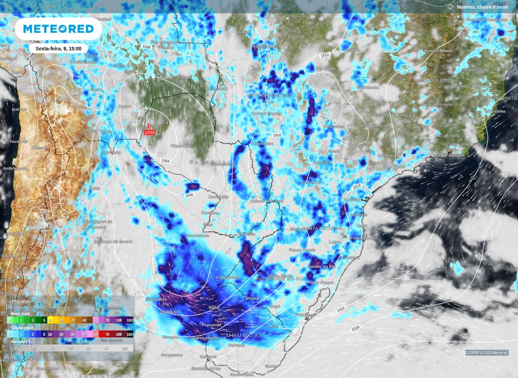 Previsão de chuva para a tarde desta sexta-feira (9).