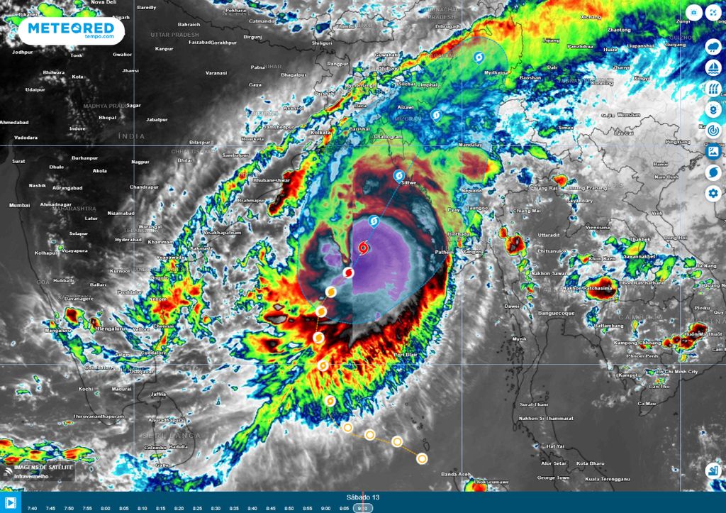 ciclone devastador previsão