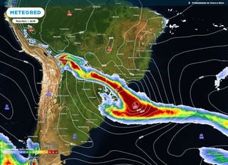 Ciclone e frente fria aumentam as chuvas no Sul e levam tempestades para o MS e SP; veja a previs&atilde;o