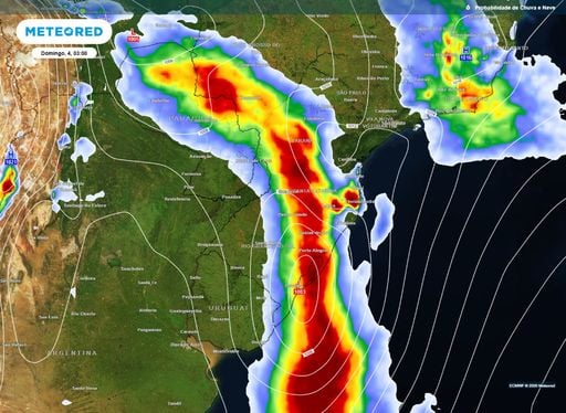 Ciclone e frente fria trazem nova onda de temporais em 5 estados do Sul, Sudeste e Centro-Oeste