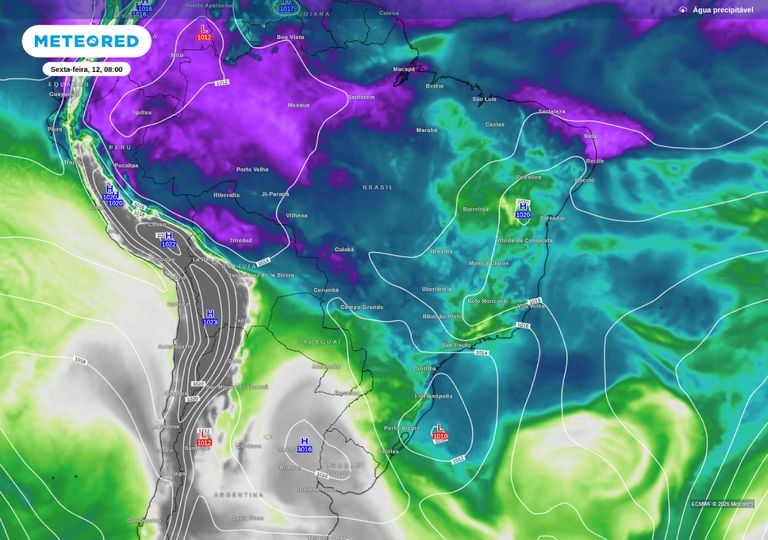 Ciclone e intensa frente fria deixam em alerta 10 estados do centro-sul; confira a previs&atilde;o