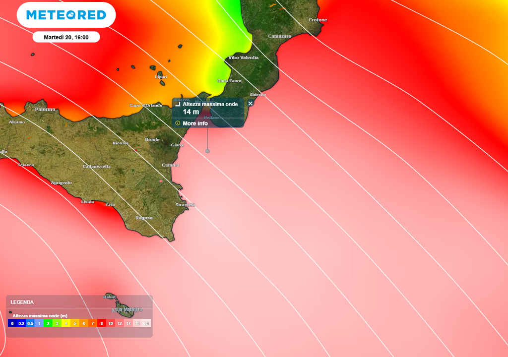 Questo dato eccezionale supera il precedente record europeo detenuto dalla Spagna, durante la tempesta Gloria del gennaio 2020, in cui la boa Dragonera ha misurato un’altezza significativa record di 8,44 metri, con un’altezza massima di 14,2 metri.