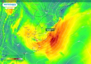 Ciclone extratropical se forma no Sul do Brasil durante o fim de semana com rajadas de vento fortes