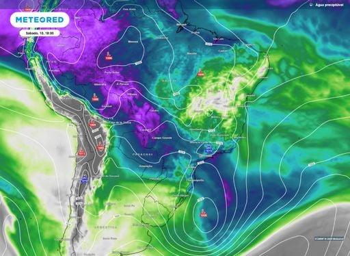 Ciclone se forma e traz intensa mudan&ccedil;a do tempo com alertas para o Sul do Brasil