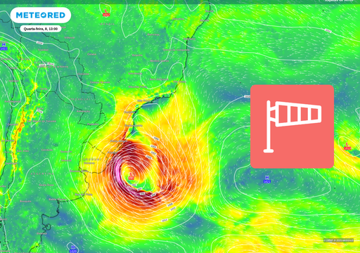 Ciclone se forma nas pr&oacute;ximas horas: alertas de tempestades e ventos intensos