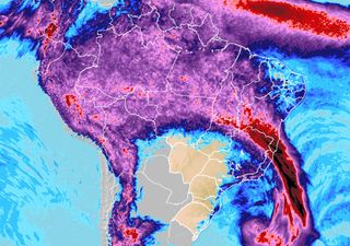 Ciclone, ZCAS e muita chuva no Espírito Santo, Bahia e Minas Gerais