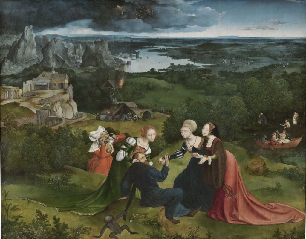 Las tentaciones de san Antonio Abad (1520-1524) Joaquim Patinir © Museo Nacional del Prado, Madrid