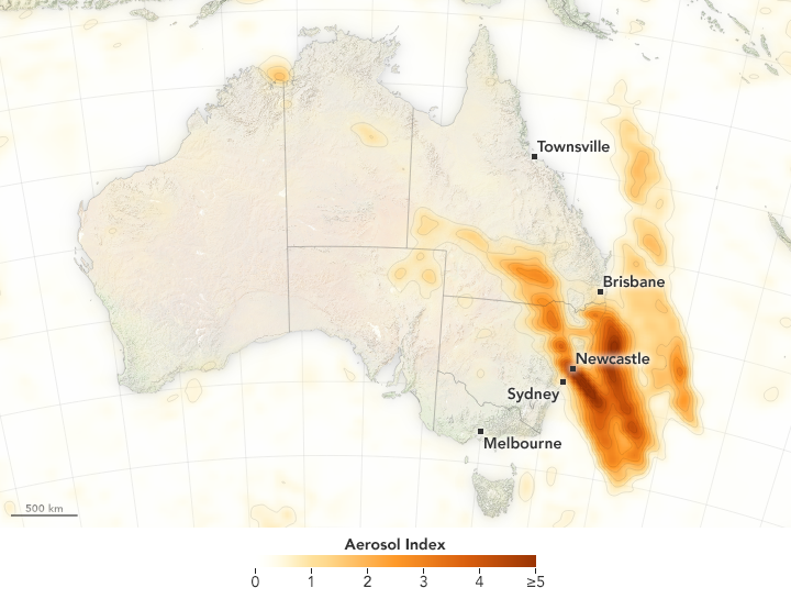 Cielos Polvorientos Y Llenos De Humos En Australia