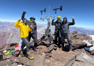 ¡Ciencia en el techo de América! Instalan una red de estaciones meteorológicas en el cerro Aconcagua