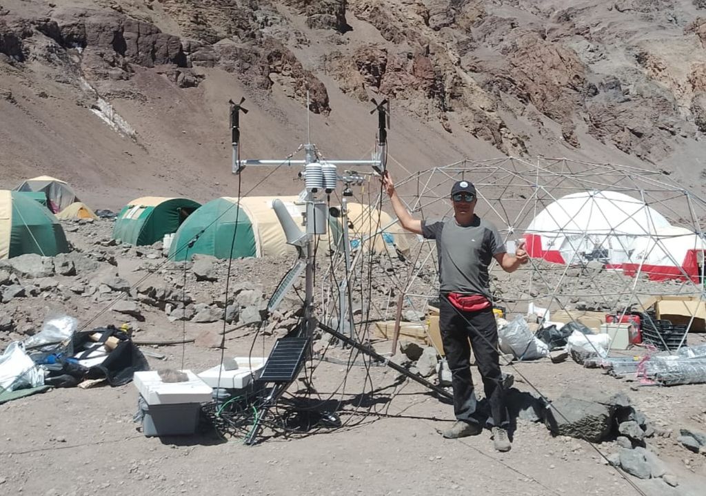 Cerro Aconcagua estaciones meteorológicas Mendoza