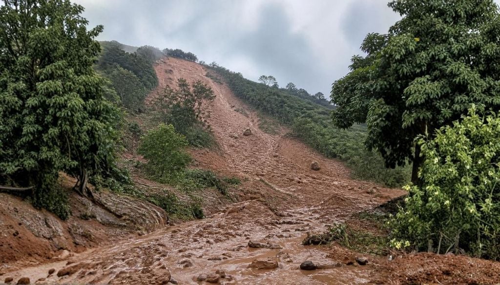 Las lluvias intensas pueden provocar deslizamientos de tierra y aluviones repentinos, lo que refuerza la importancia de mejorar los sistemas de alerta temprana. Las lluvias intensas pueden provocar deslizamientos de tierra y aluviones repentinos, lo que refuerza la importancia de mejorar los sistemas de alerta temprana.