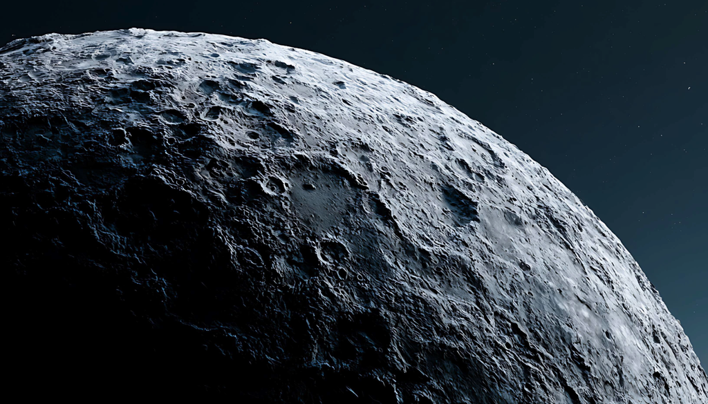 La Luna tiene en su superficie una variación infinita de regolito lunar, compuesto por minerales como la ilmenita y plagioclasa.