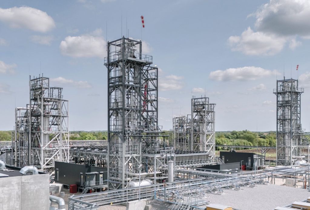 Fábrica da European Energy, na Dinamarca, pioneira na produção de e-metanol no mundo