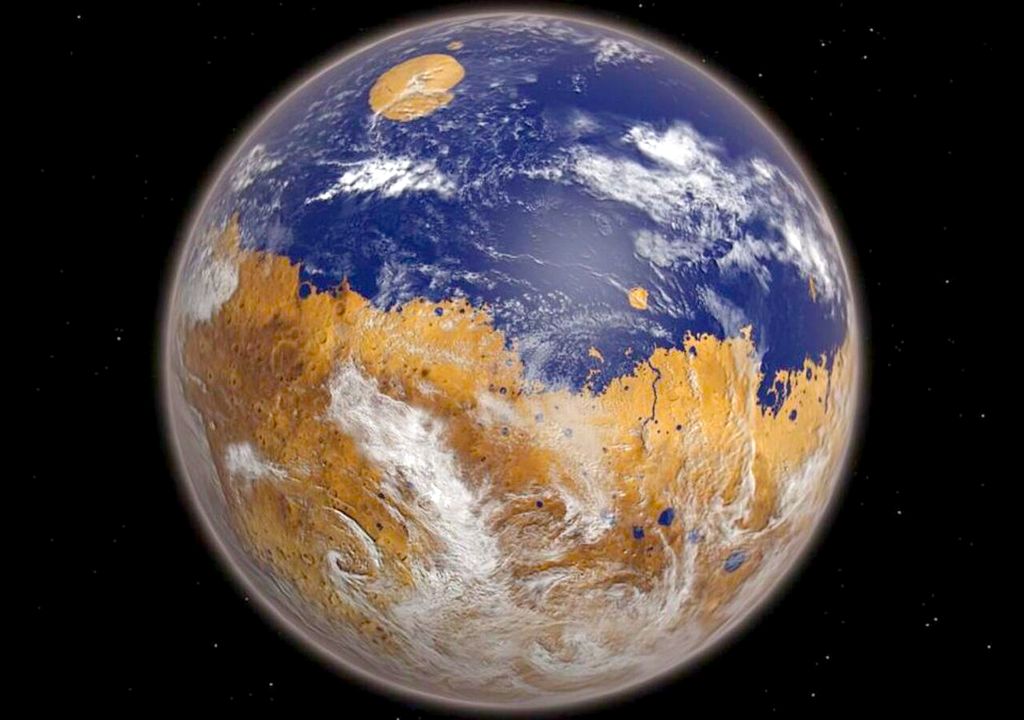 Der Mars war in der Vergangenheit ein reichhaltiger Planet. Wird die Erde auch austrocknen?