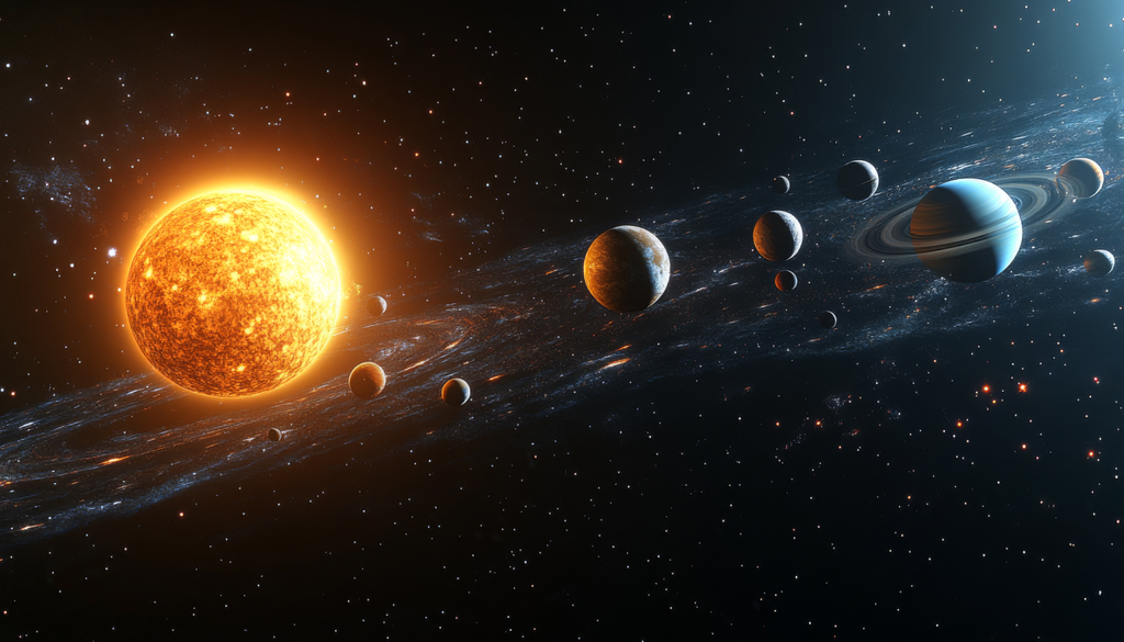 O planeta gigante pode ter participado da reorganização gravitacional do Sistema Solar antes de ser ejetado para o espaço interestelar por interações com os demais planetas. O planeta gigante pode ter participado da reorganização gravitacional do Sistema Solar antes de ser ejetado para o espaço interestelar por interações com os demais planetas.