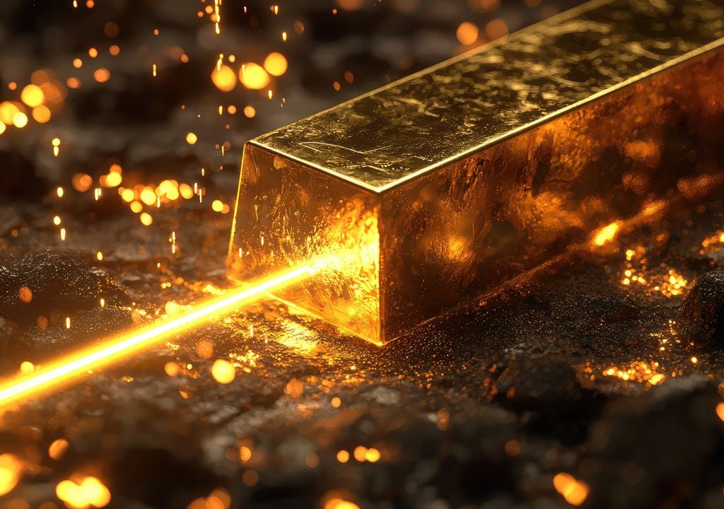 ouro derretido por laser; IA ouro derretido por laser; IA