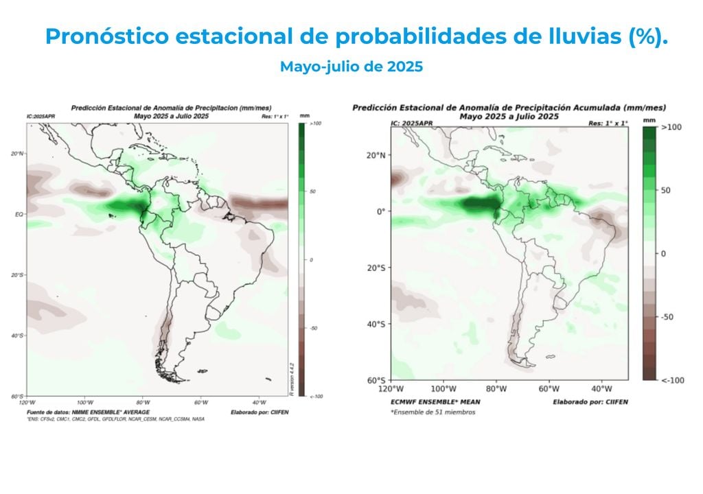 mapas de anomalía de precipitación. mapas de anomalía de precipitación.