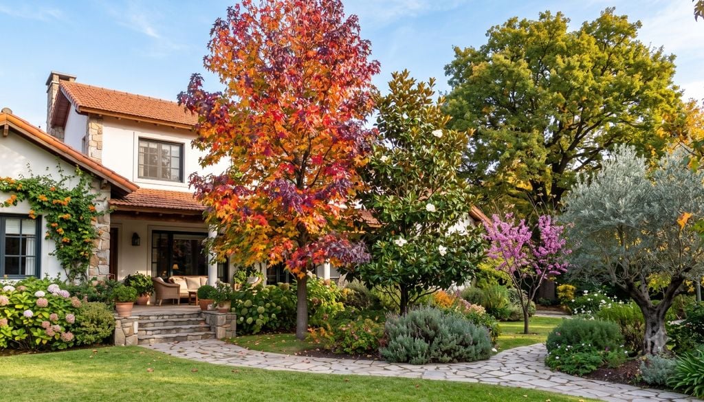 Plantas Un jardín planificado con árboles maduros no solo embellece la casa, sino que también funciona como una inversión que eleva el valor de la propiedad con los años.