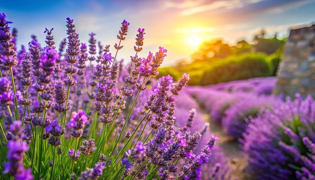 plantas La lavanda necesita mucho sol y poco riego para crecer sana y llena de flores.