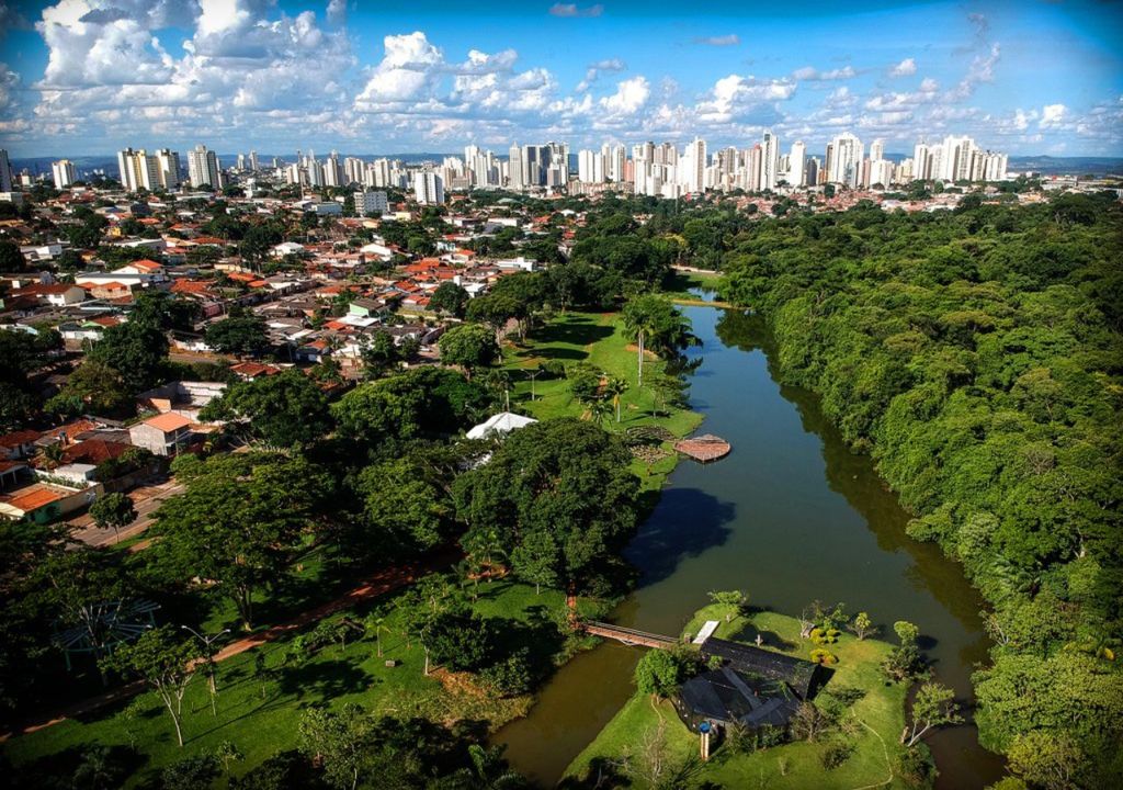 Jardim Botânico de Goiânia (GO), com área de mata preservada em torno de córrego. Créditos: Jackson Rodrigues/Prefeitura de Goiânia.