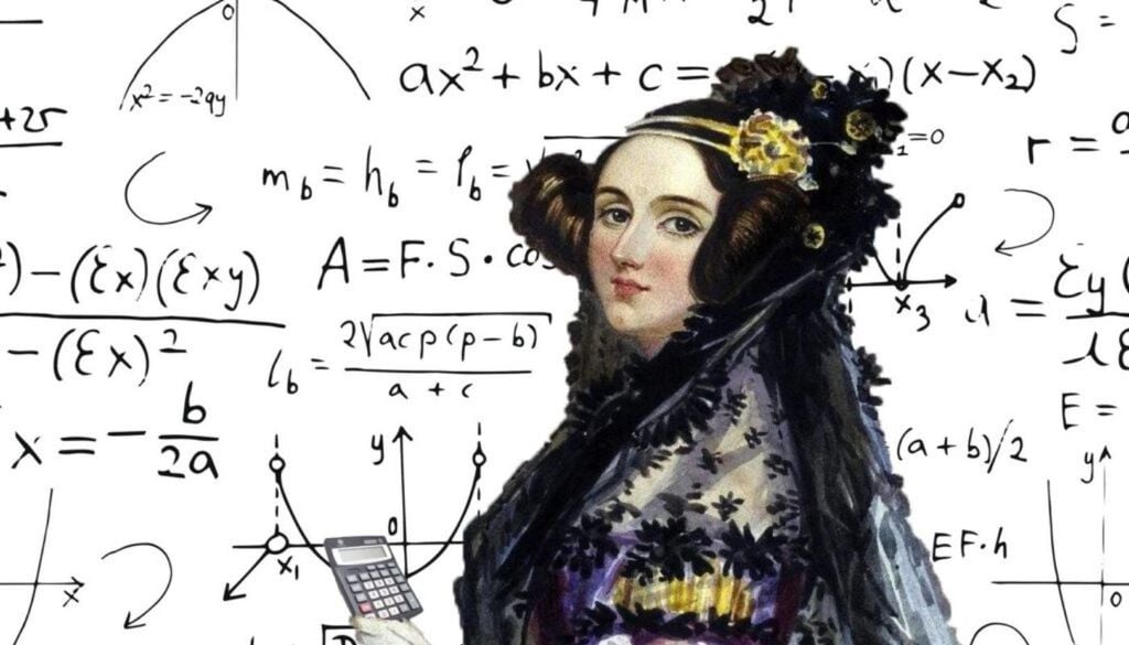 Ada Lovelace Sus notas sobre esta máquina son consideradas el primer acercamiento a la programación moderna, anticipando la informática más de un siglo antes de su desarrollo. Créditos de la imagen: Ecomputer santiago.