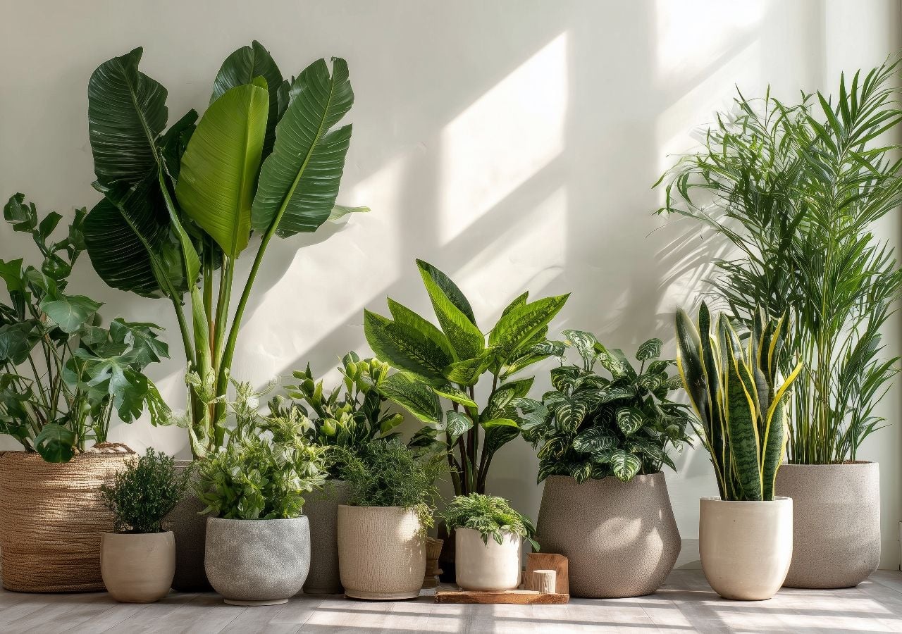 Muitas plantas cultivadas em ambientes internos hoje em dia evoluíram à sombra de árvores em florestas tropicais. É por isso que elas toleram bem a baixa luminosidade e se adaptam a ambientes internos.