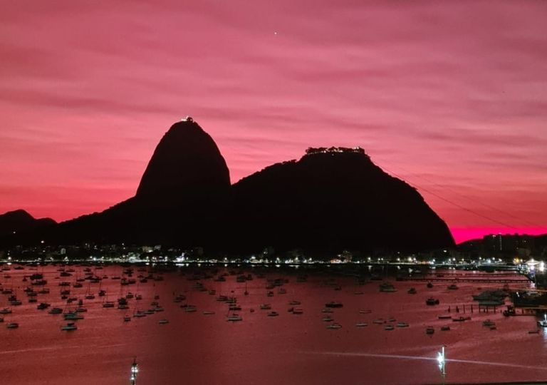Cinzas do vulcão de Tonga chegam ao Brasil e produz belas imagens! Cinzas do vulcão de Tonga chegam ao Brasil e produz belas imagens!