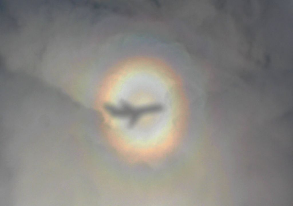 Efeito visual foi filmado durante um voo comercial no litoral de Santa Catarina - Foto: Reprodução