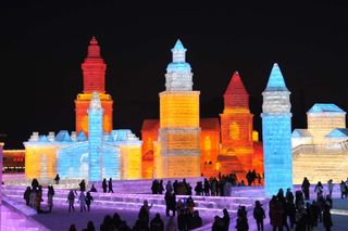 Una ciudad china que se transforma en invierno por su festival internacional de esculturas de hielo y nieve