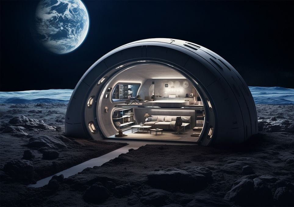 módulo de habitação lunar