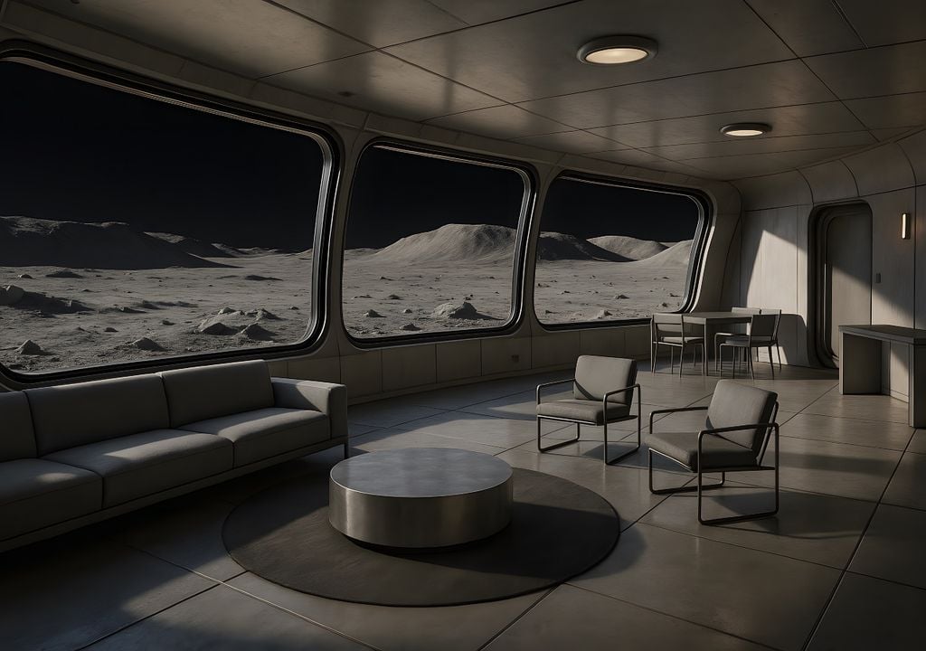 Luna vivienda habitat vida módulo lunar