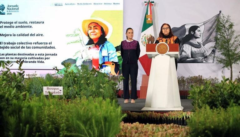 Claudia Sheinbaum arranca la mayor jornada de reforestaci&oacute;n de M&eacute;xico: 6.6 millones de &aacute;rboles este 9 de agosto