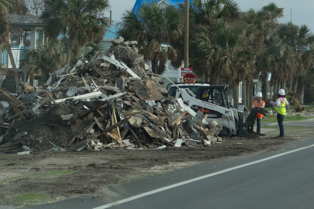 Hurricane debris