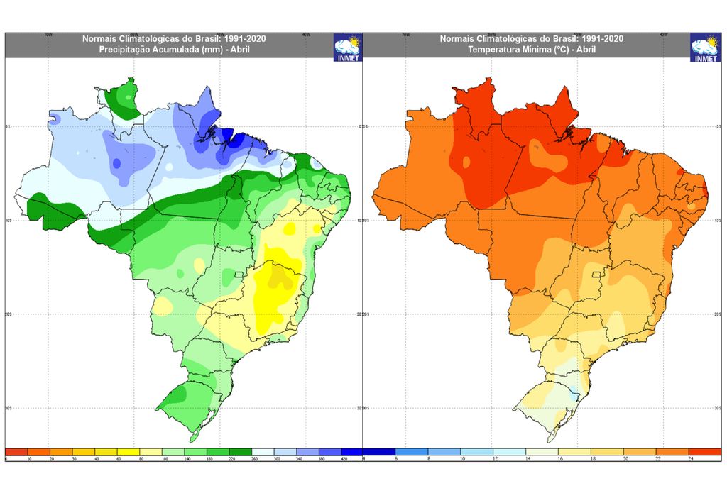 normais climatológicas inmet