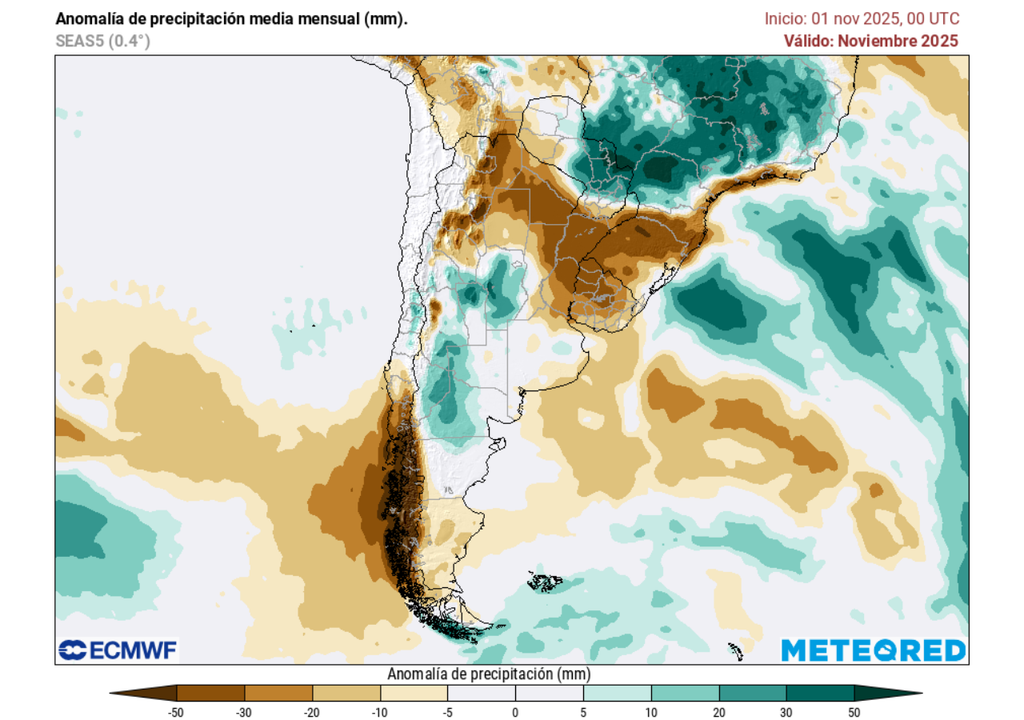 Bajas segregadas en noviembre 2025, Meteored, Chile Bajas segregadas en noviembre 2025, Meteored, Chile