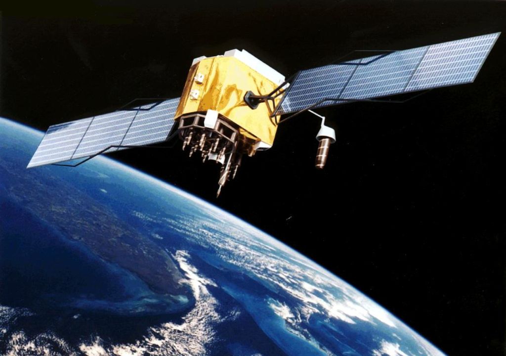 Concepção artística de um dos satélites do sistema GPS