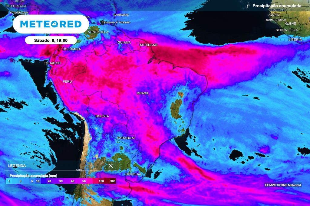 Chuvas, modelo, clima, Brasil