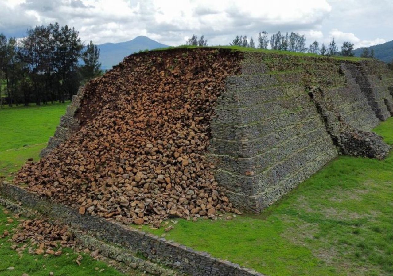 Una antigua pirámide en México se derrumbó por la lluvia: aquí hay fotos del evento