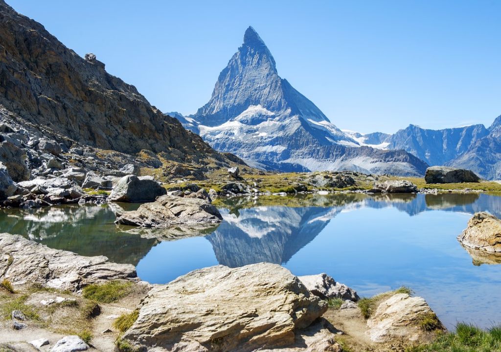 Swiss Alps lake