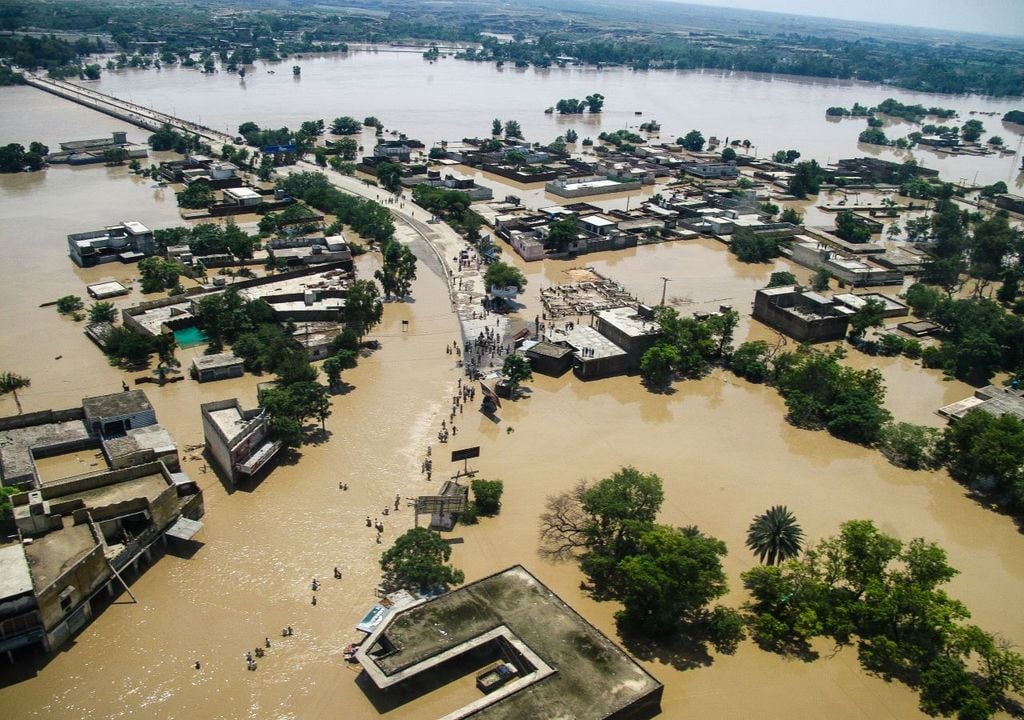 Floods in Pakistan have submerged one third of the country
