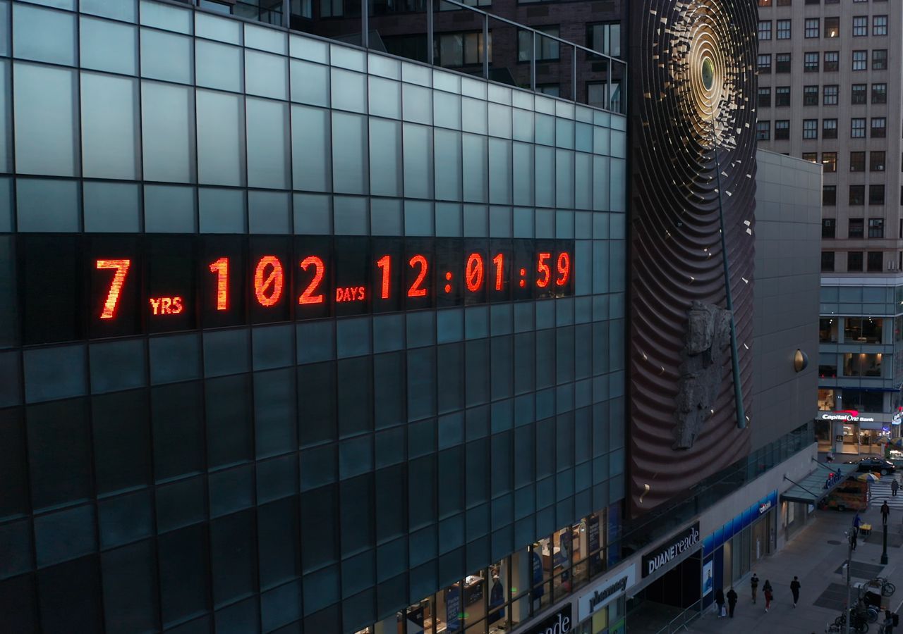 Climate Clock en Nueva York la fecha límite de la Tierra